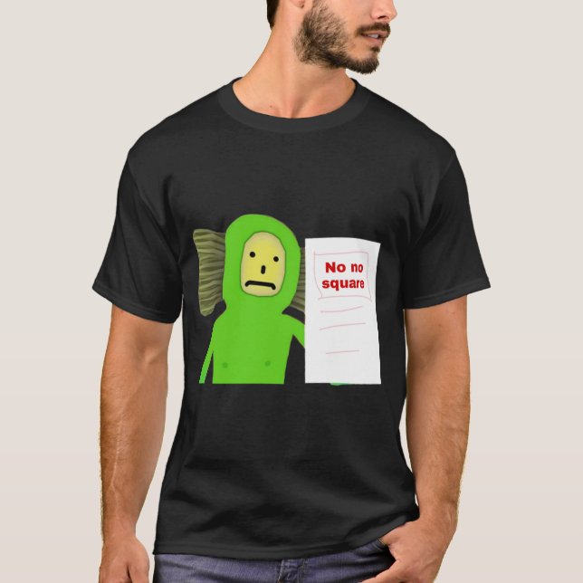 Ingen fyrkantig pensel t shirt (Framsida)