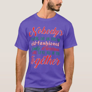 Ingen går ut vänner vän rolig t shirt