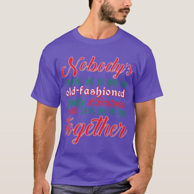 Ingen går ut vänner vän rolig t shirt (Framsida)