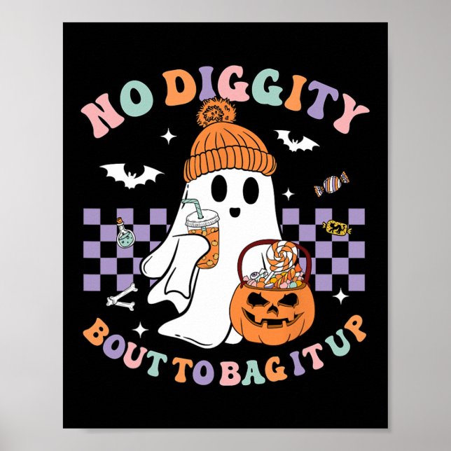 Ingen gåtsbricka för att få den att kudda Ghost Ha Poster (Framsidan)