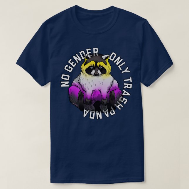 Ingen Gender Endast Sopor Panda T Shirt (Design framsida)
