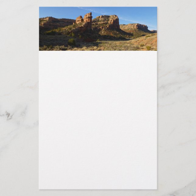 Ingen genomfart Canyon Colorado National Monument Brevpapper (Framsida)