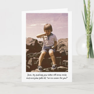 Ingen glass för dig! kort