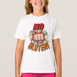 Ingen Gluten-Tecknad T Shirt