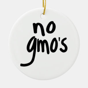Ingen GMO: Främja hälsosam Mat White Julgransprydnad Keramik