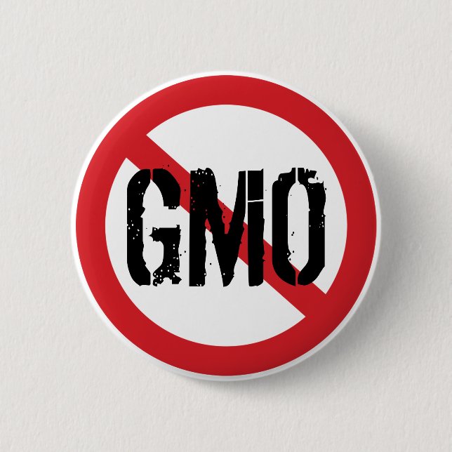 Ingen GMO Genmodifierad Mat Knapp (Framsida)