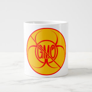 Ingen GMO Jumbo Mugg Biohazard Warning GMO Kopp