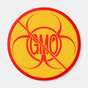 Ingen GMO Magnet Biohazard Ingen GMO Fridge Magnet