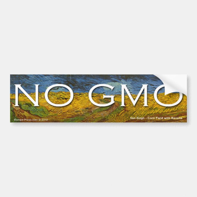 Ingen GMO-pålägg Bildekal (Framsidan)