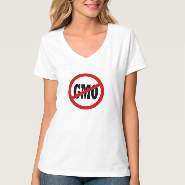 INGEN GMO-SKJORTA (kvinnor) T Shirt (Framsida)