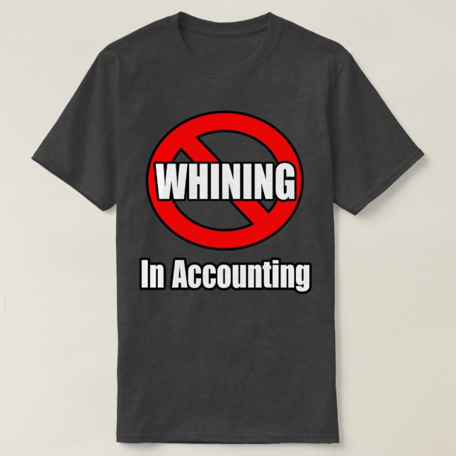 Ingen gnagande i bokföringen t shirt (Design framsida)