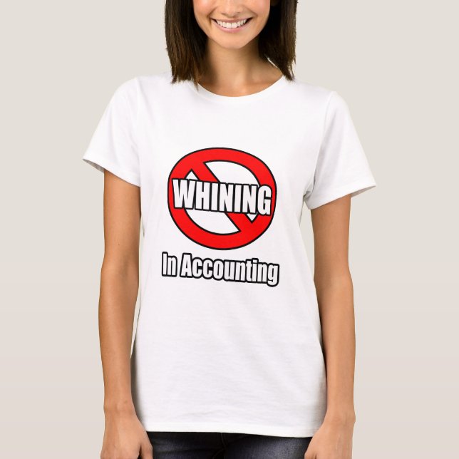 Ingen gnagande i bokföringen tee shirt (Framsida)