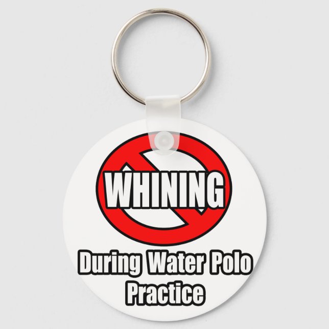 Ingen gnagare under Vatten Polo Practice Nyckelring (Framsida)