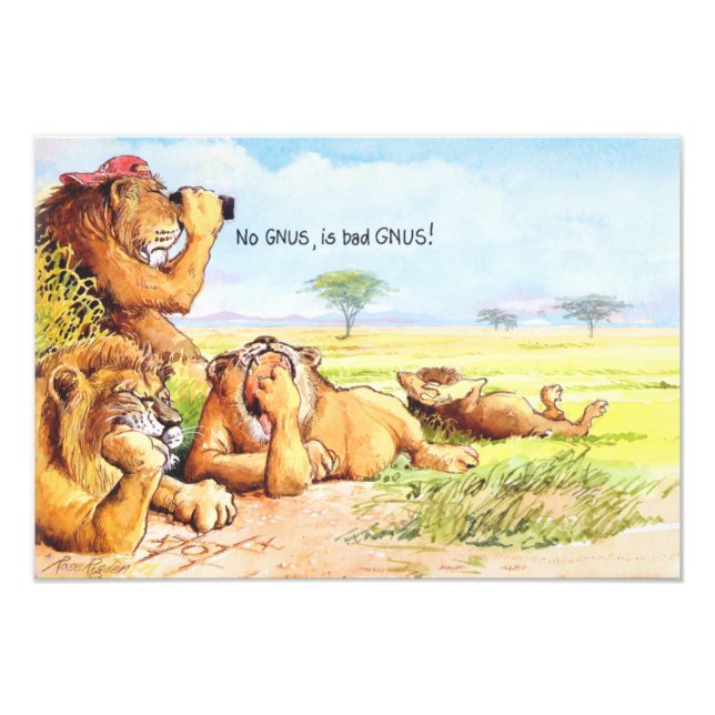 Ingen gnus fototryck (Framsidan)