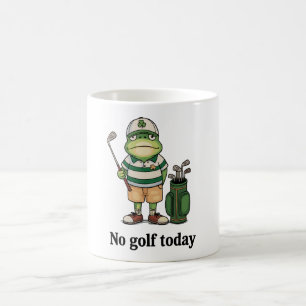 Ingen golf idag Groda Fars dag Pappa Farfar Kaffemugg