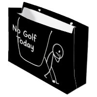 Ingen Golf Idag Rolig Sorgsen Golfare Figur Humor