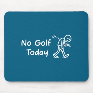 Ingen Golf Idag Rolig Sorgsen Grafisk Stickman Gol Musmatta