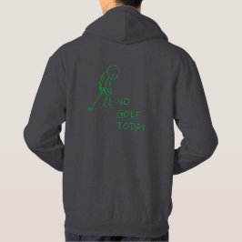 Ingen Golf Idag - Sorgsen Golfare Roligt Golfprese Hoodie