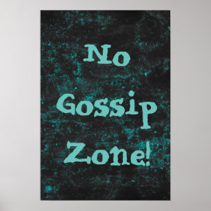 Ingen Gossip Zon Blue Poster