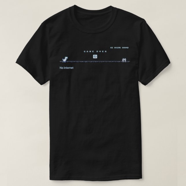Ingen grafisk design för Internet-databaser T Shirt (Design framsida)