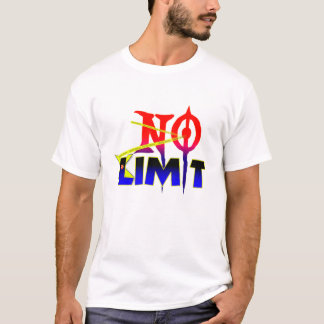 Ingen Gräns, Motiverande Typografi T-Shirt