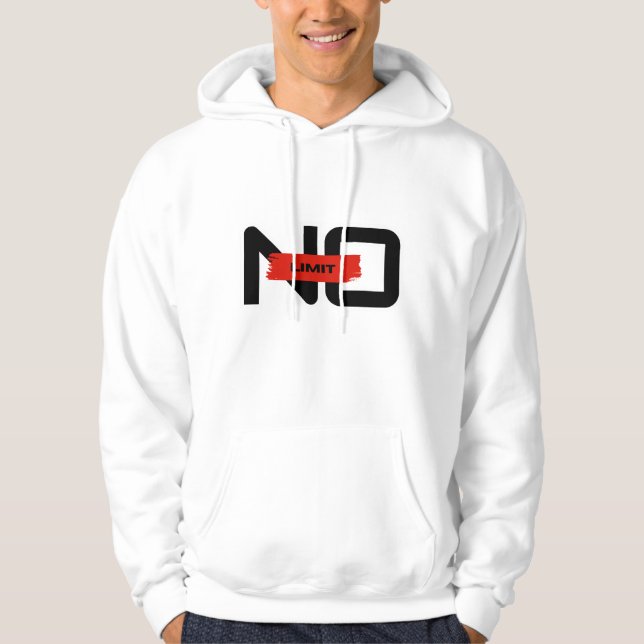 Ingen gräns Och Obegränsad Hoodie (Framsida)