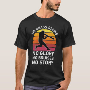 ingen gräsfläckar utan ärliga fläckar utan blåmärk t shirt