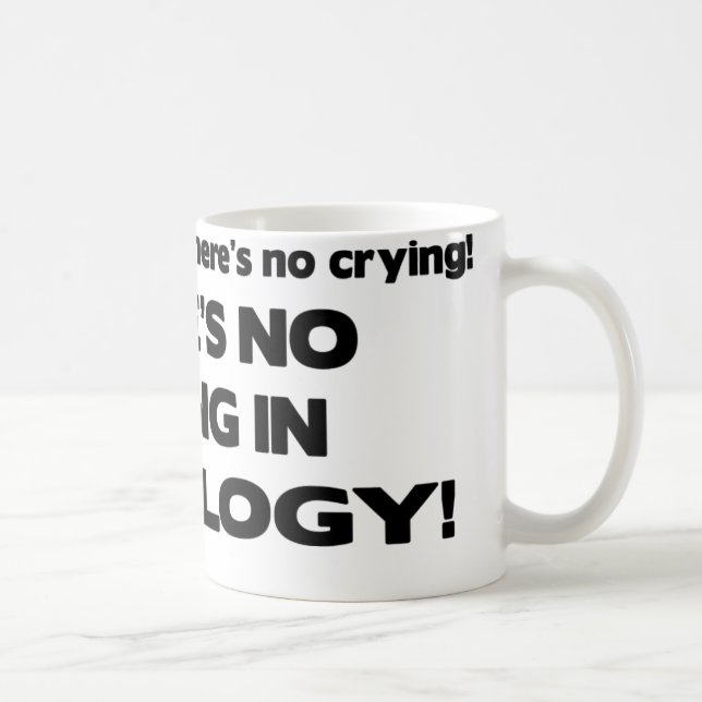 Ingen gråt i radiologi kaffemugg (Höger)