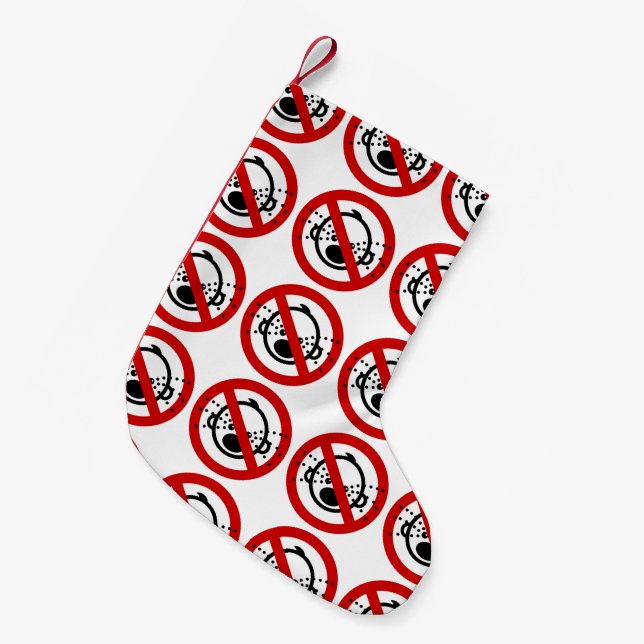 INGEN Gråt Spädbarn ⚠ Thailands flygplatsskylt ⚠ Liten Julstrumpa (Framsidan (Hängande))