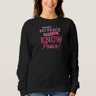 Ingen gud Ingen fred känner gud Gud vet Peace Cute T Shirt