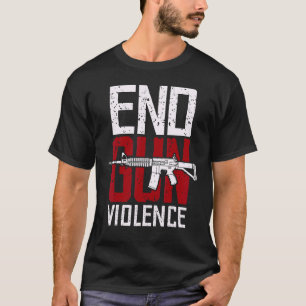 Ingen Gun Awareness Day nog End Gun Violence Gun R T Shirt