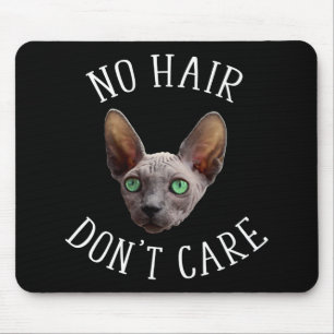 Ingen Hair bryr sig inte om sfärisk sfärisk katt Musmatta