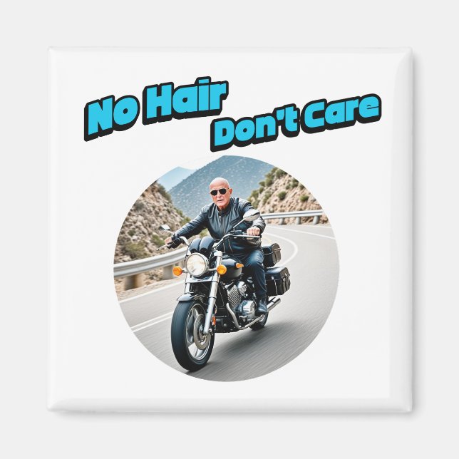 Ingen hår bryr sig inte magnet (Framsidan)