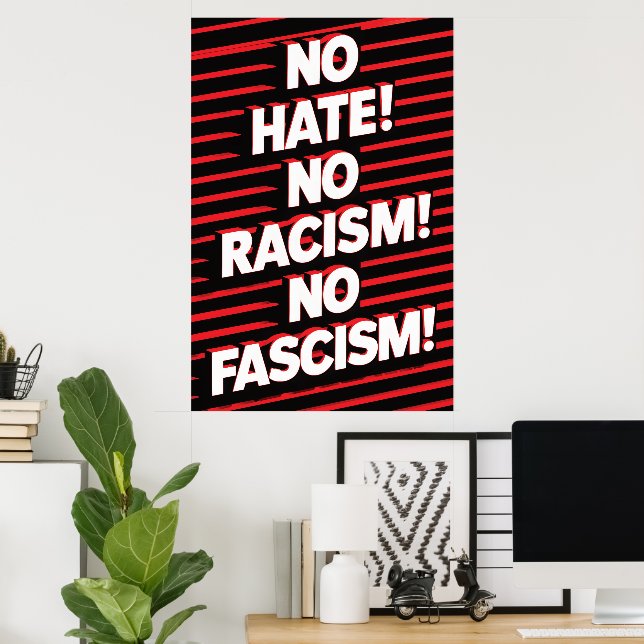 Ingen hate No Racism Poster (Hemmakontoret)