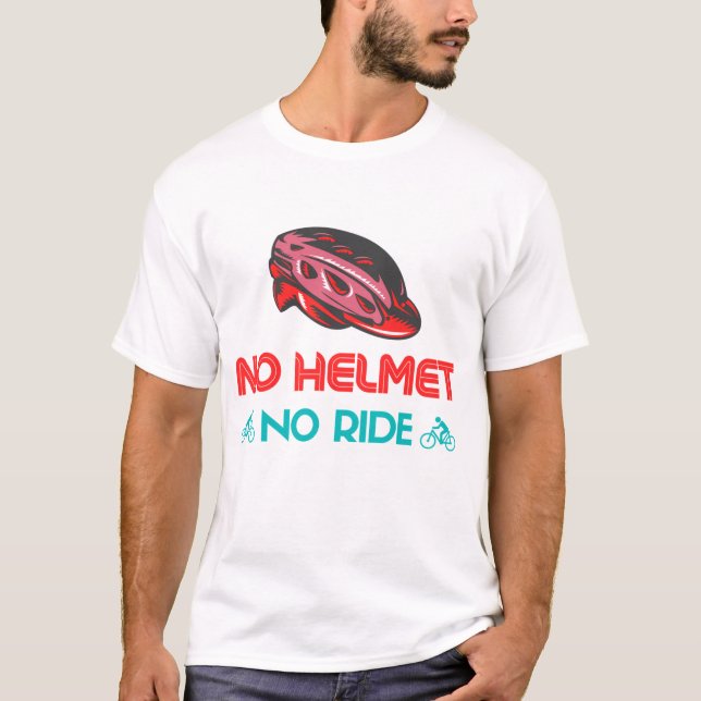 Ingen Helmet No Ride T Shirt (Framsida)