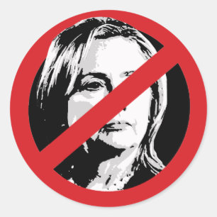INGEN HILLARY RUNT KLISTERMÄRKE