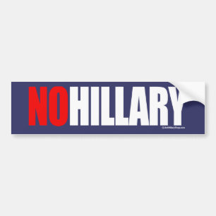 INGEN HILLARY SÄTTA EN KLOCKA PÅ - Anti-Hillary Bildekal