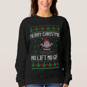 Ingen Hiss eller gåvknut God jul Ugly Sweater T Shirt