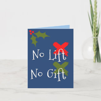 Ingen Hiss utan gift-gym Korspassande julkort Humo Kort