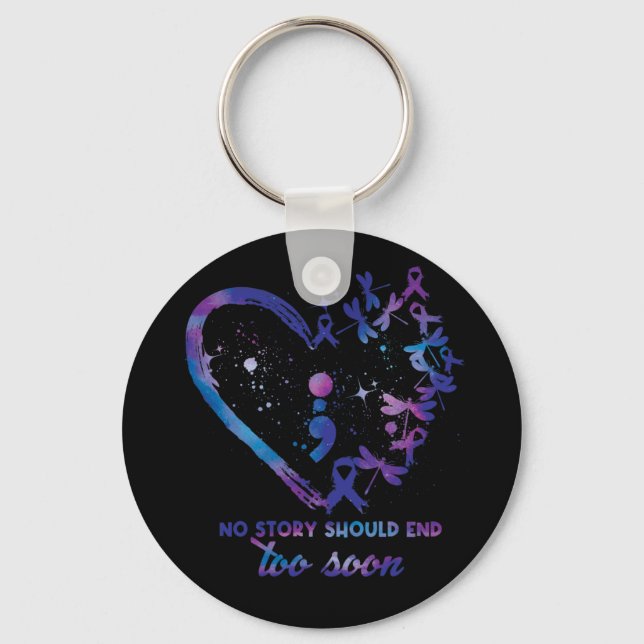 Ingen historia bör sluta för tidigt med självmords nyckelring (Framsida)