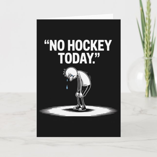 Ingen hockey idag _3  kort (Framsida)