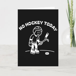 Ingen hockey idag Roligt för en ishockeyspelare kä Kort