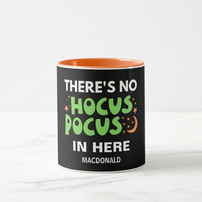 INGEN HOCUS POCUS-Personlig Christian Halloween Mugg (Center)
