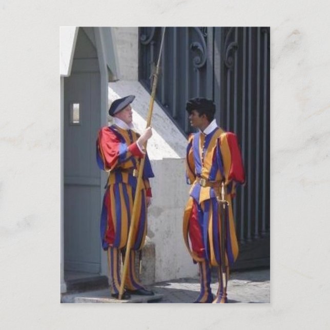 Ingen högre upplösning tillgänglig. Swiss_Guard.jp Vykort (Framsida)