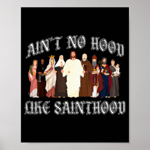 Ingen Hood som helighet katolsk tro Kristus Poster