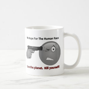 Ingen hoppEmoticonlogotyp Kaffemugg