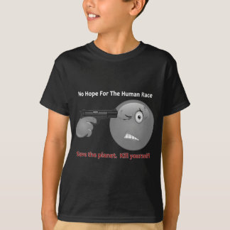 Ingen hoppEmoticonlogotyp Tee Shirt