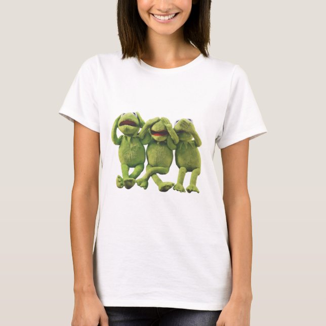 Ingen hör att inget prata sunt Kermit Frog T-shirt (Framsida)