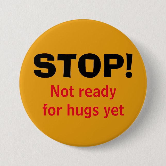 INGEN HUGS-knapp Knapp (Framsida)