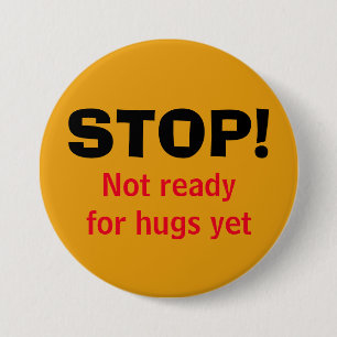 INGEN HUGS-knapp Knapp